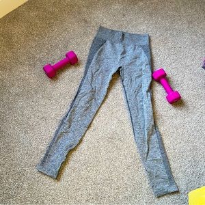 Grey/Pink High Waisted Gymshark Leggings